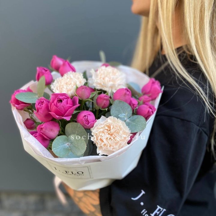 Букет с мисти бабблс №2 в Великом Новгороде