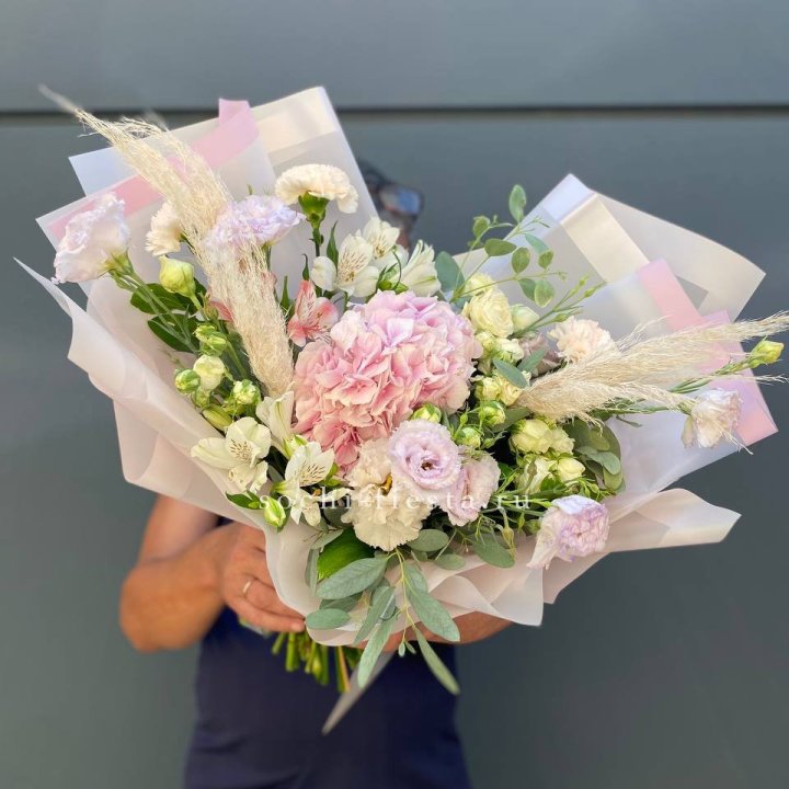 Гортензия "Пинк флоид" в Великом Новгороде