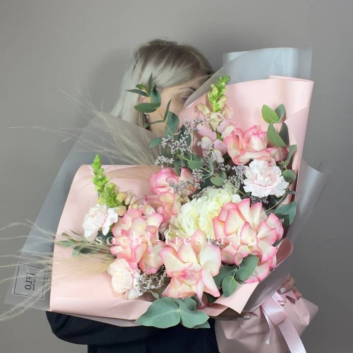  Букет  "Закат для неё" в Великом Новгороде