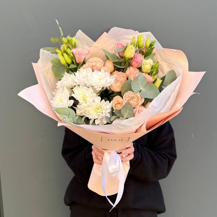 Букет "Персиковая нежность" в Великом Новгороде