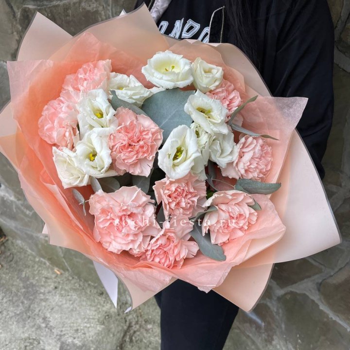  Букет диантусов "Пич" в Великом Новгороде