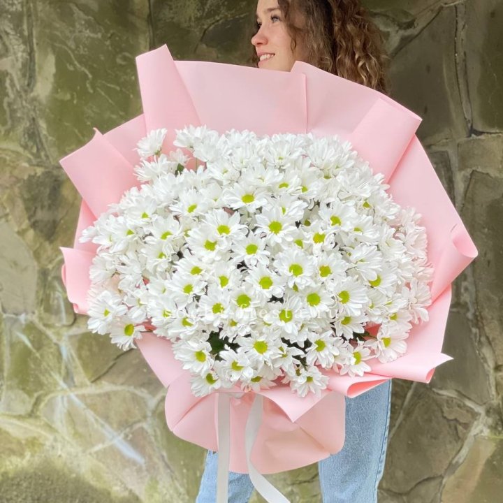  Букет хризантем "Крем" в Великом Новгороде