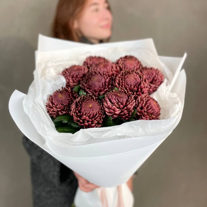 Букет хризантем "Касиопия" в Великом Новгороде