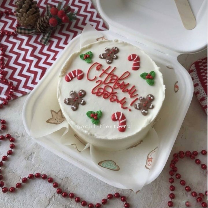 Бенто-торт "С Новым Годом!" в Великом Новгороде