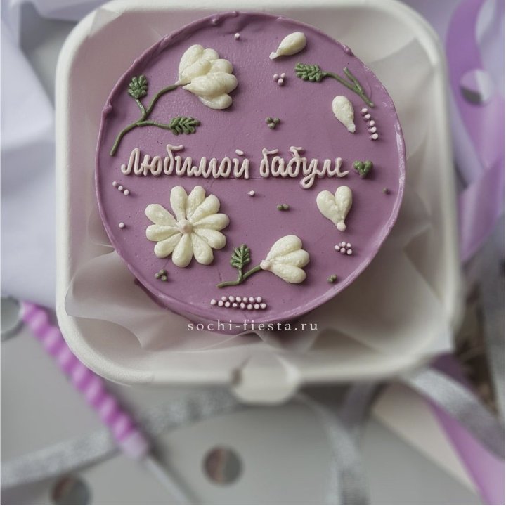 Бенто-торт "Любимой бабуле" в Великом Новгороде