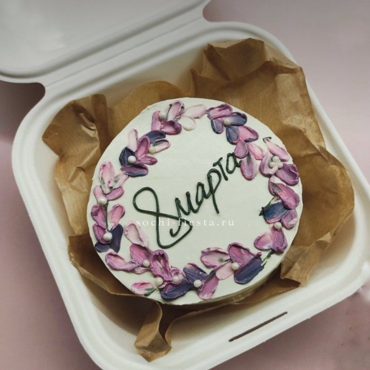 Бенто-торт "8 марта цветы"  в Великом Новгороде