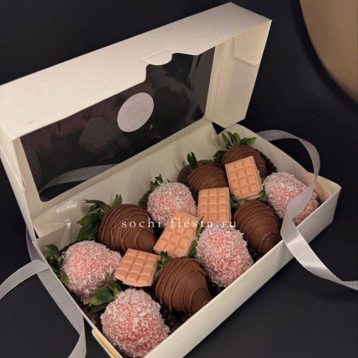 Клубника в шоколаде 10 ягод №2 в Великом Новгороде