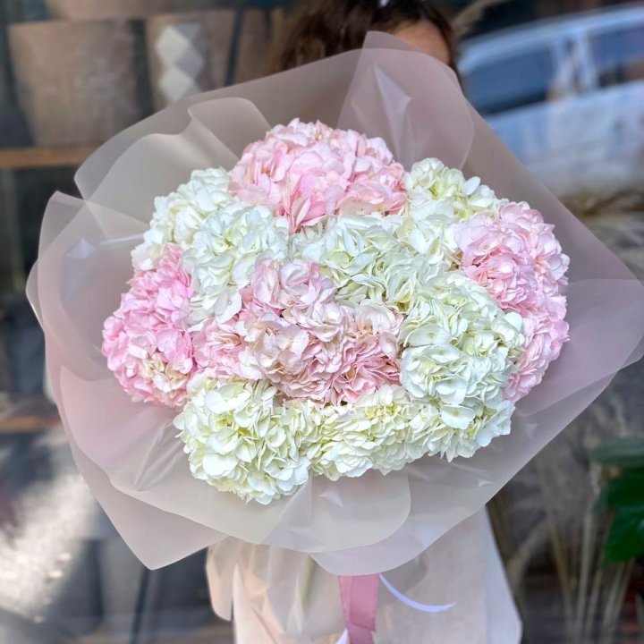 Букет гортензий № 3 с доставкой в Великом Новгороде