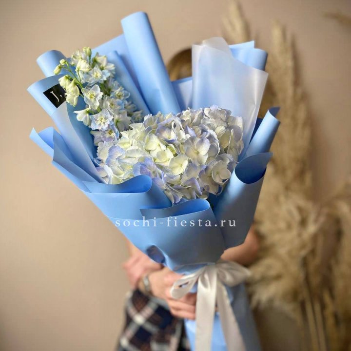 Гортензия "Блю скай" в Великом Новгороде
