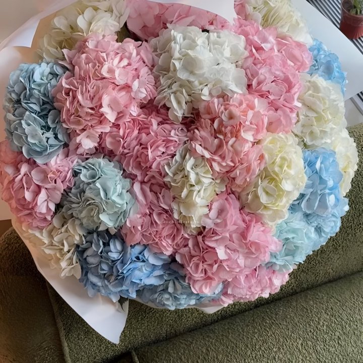 Букет гортензий микс в Великом Новгороде