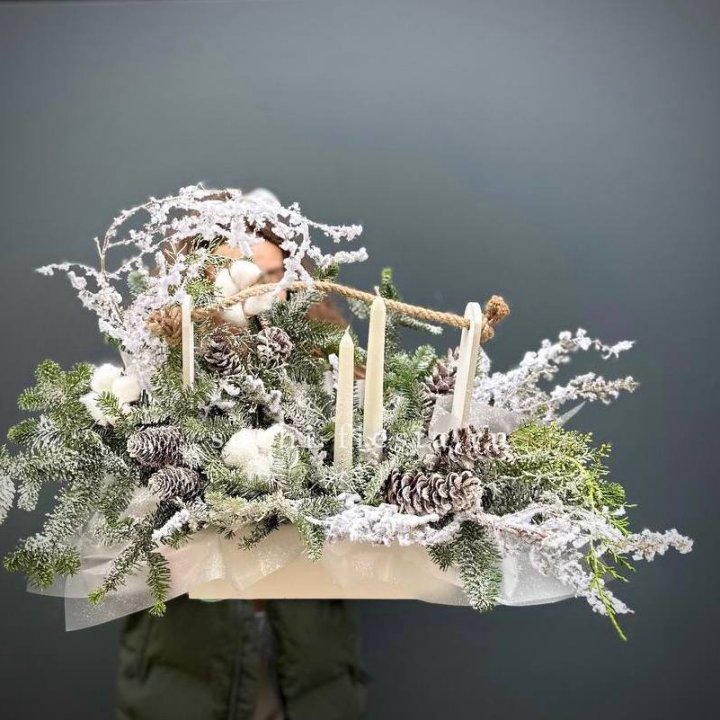 Новогодняя композиция  в Великом Новгороде