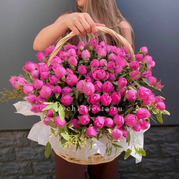 51 мисти баблс в корзине с доставкой в Великом Новгороде