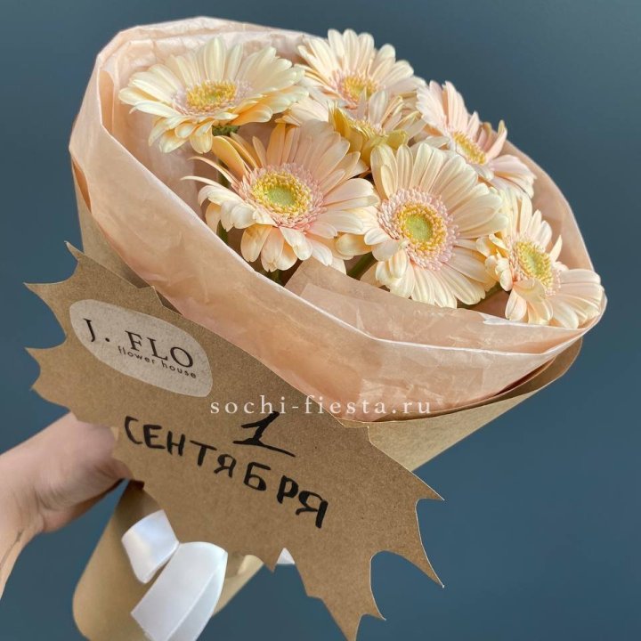 Букет гербер к 1 сентября в Великом Новгороде