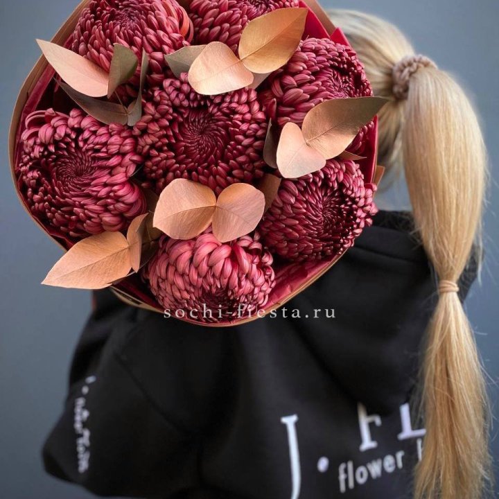 Хризантемы "Голд шоколад" в Великом Новгороде