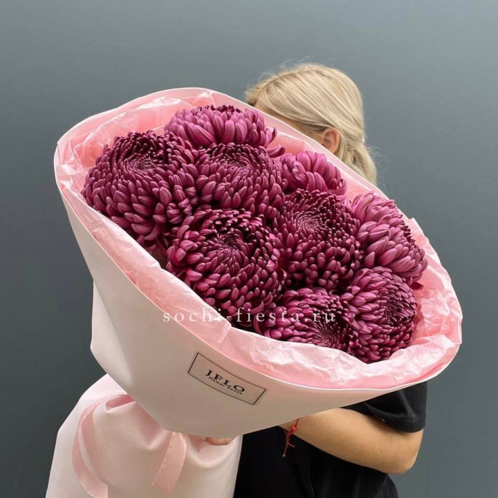 9 хризантем бигуди в Великом Новгороде