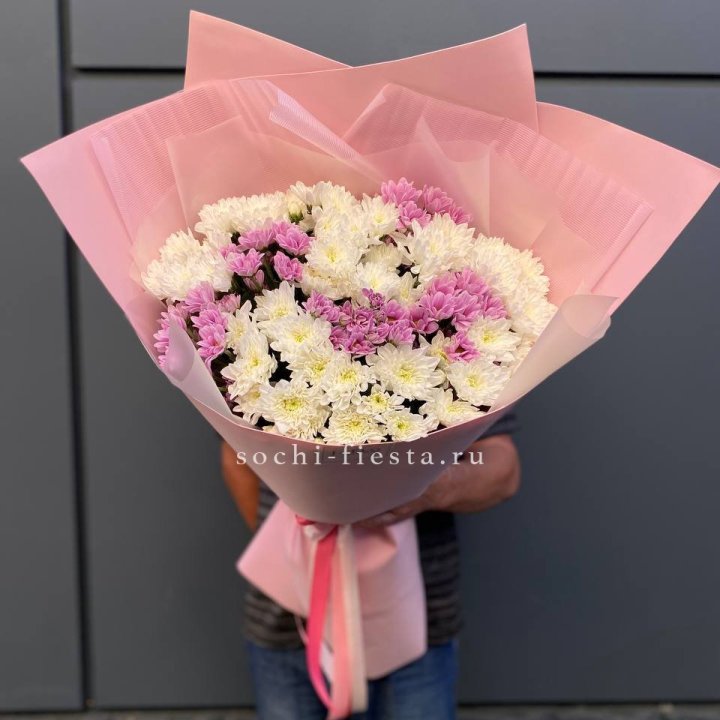  Букет хризантем- гигант  в Великом Новгороде