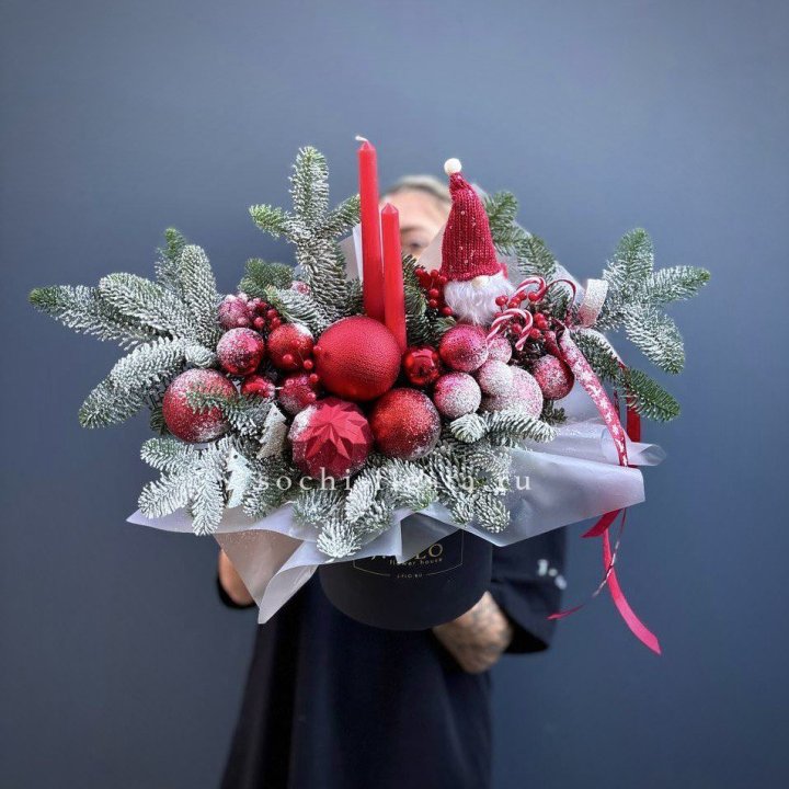 Композиция "Мери крисмас ред" в Великом Новгороде