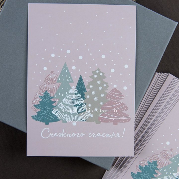 Открытка к букету "Снежного счастья" в Великом Новгороде