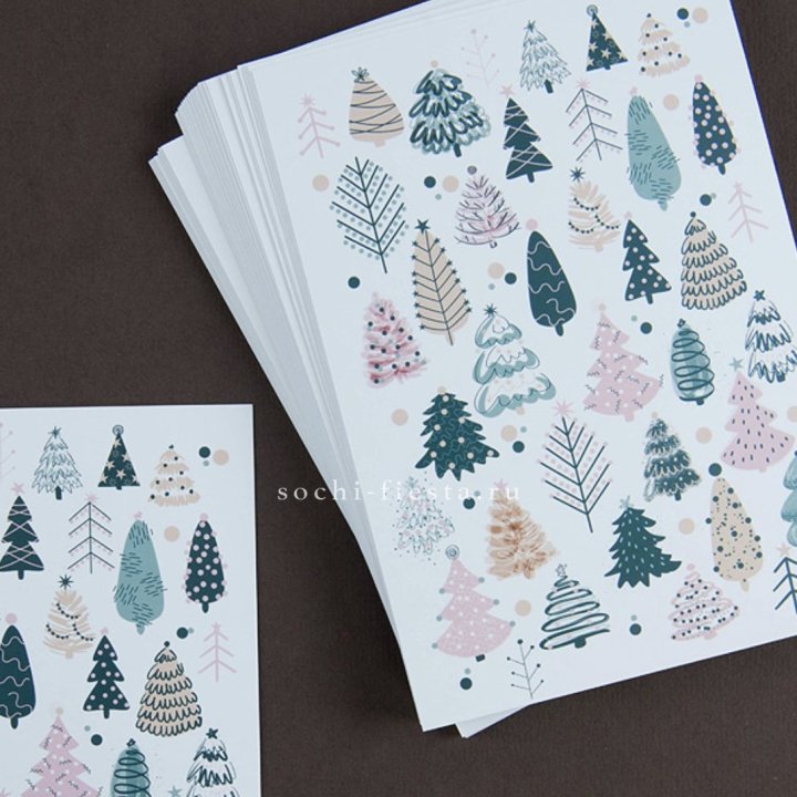 Открытка к букету "Елки" в Великом Новгороде