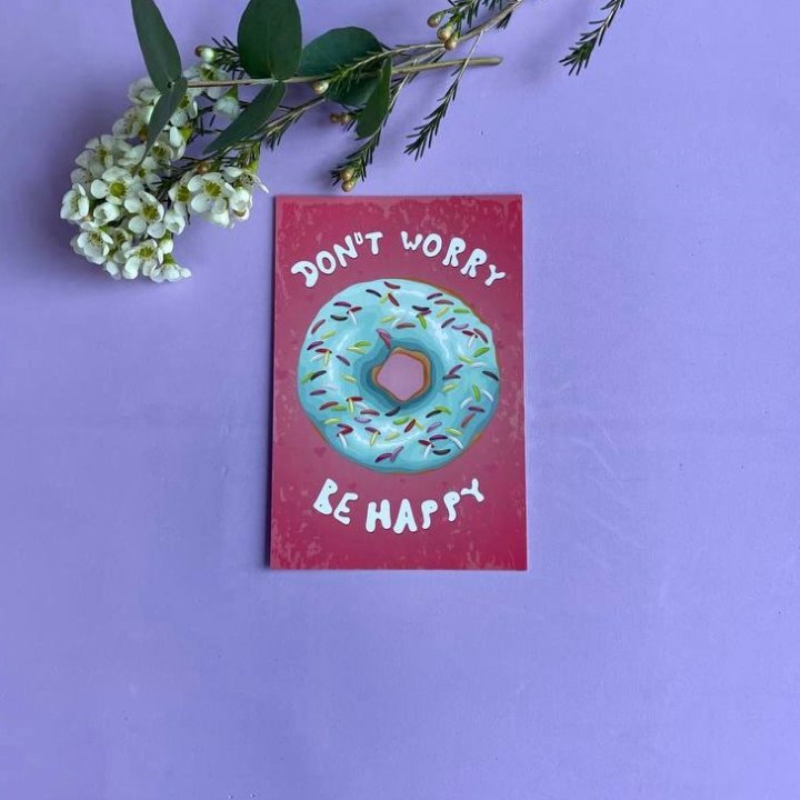 Открытка к букету "Не волнуйся..." в Великом Новгороде