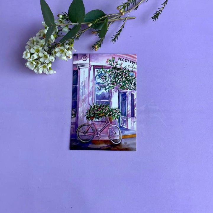 Открытка к букету "Розовый" в Великом Новгороде