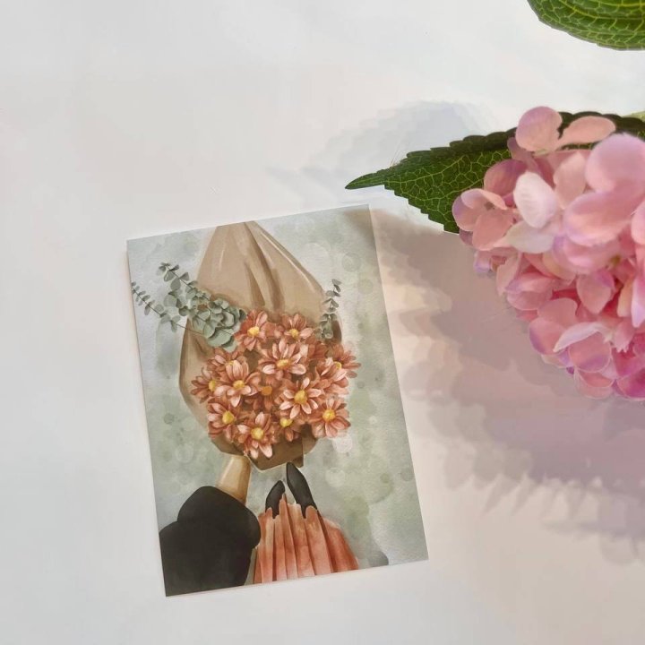 Открытка к букету "Букет" в Великом Новгороде