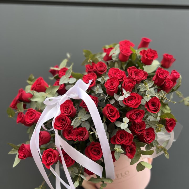 45 Красных роз в боксе "Сеньёрита" в Великом Новгороде