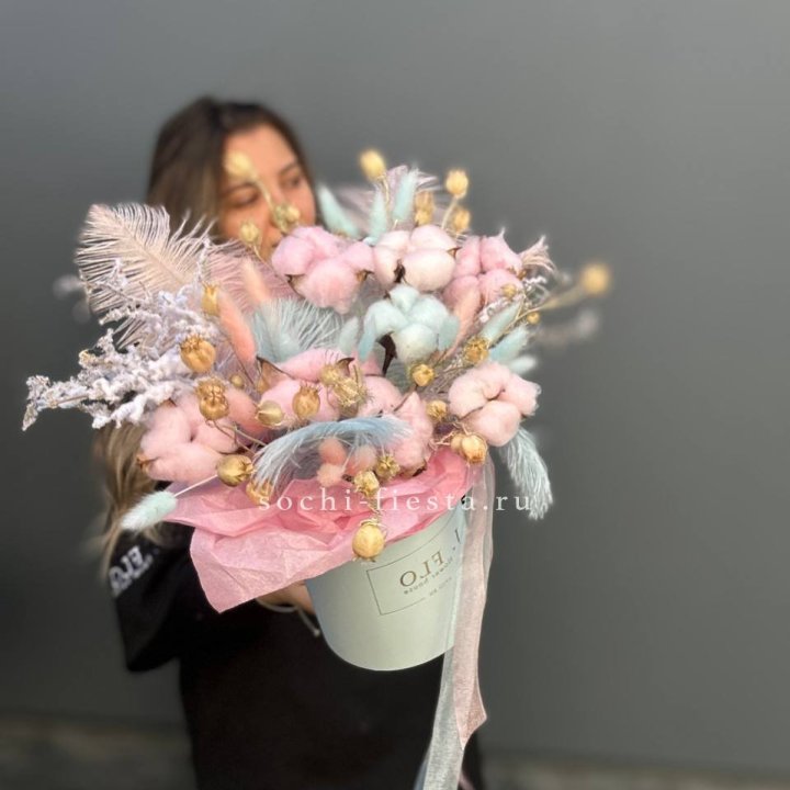 Авторский бокс с сухоцветами №2 в Великом Новгороде