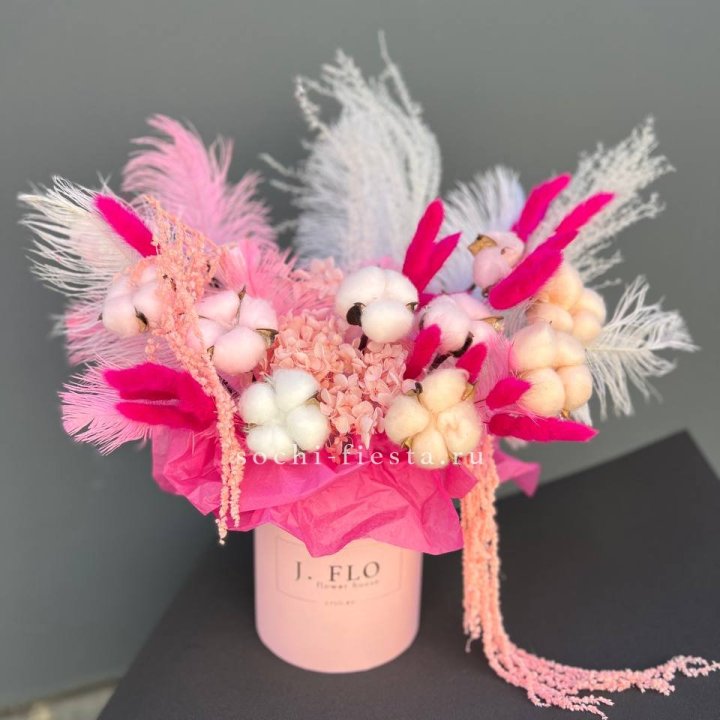 Авторский бокс с сухоцветами №1 в Великом Новгороде