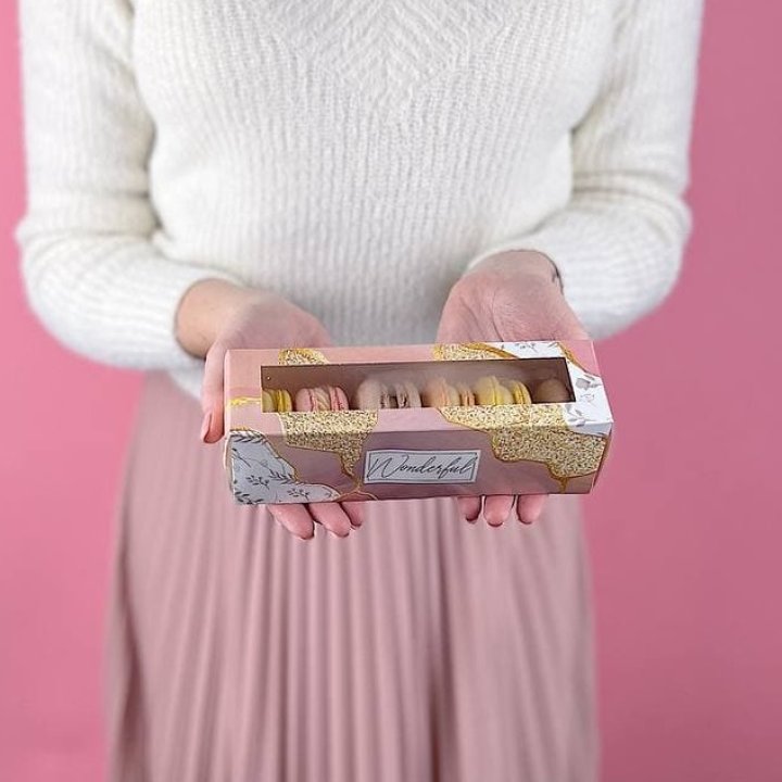 Коробка макаронс 5 шт. в Великом Новгороде