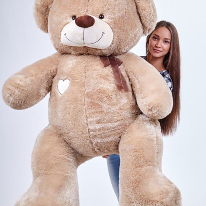 Бурый плюшевый мишка большой в Великом Новгороде